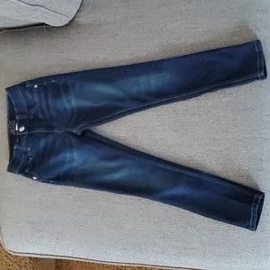Justice girls jeans, dark blue wash, size 10